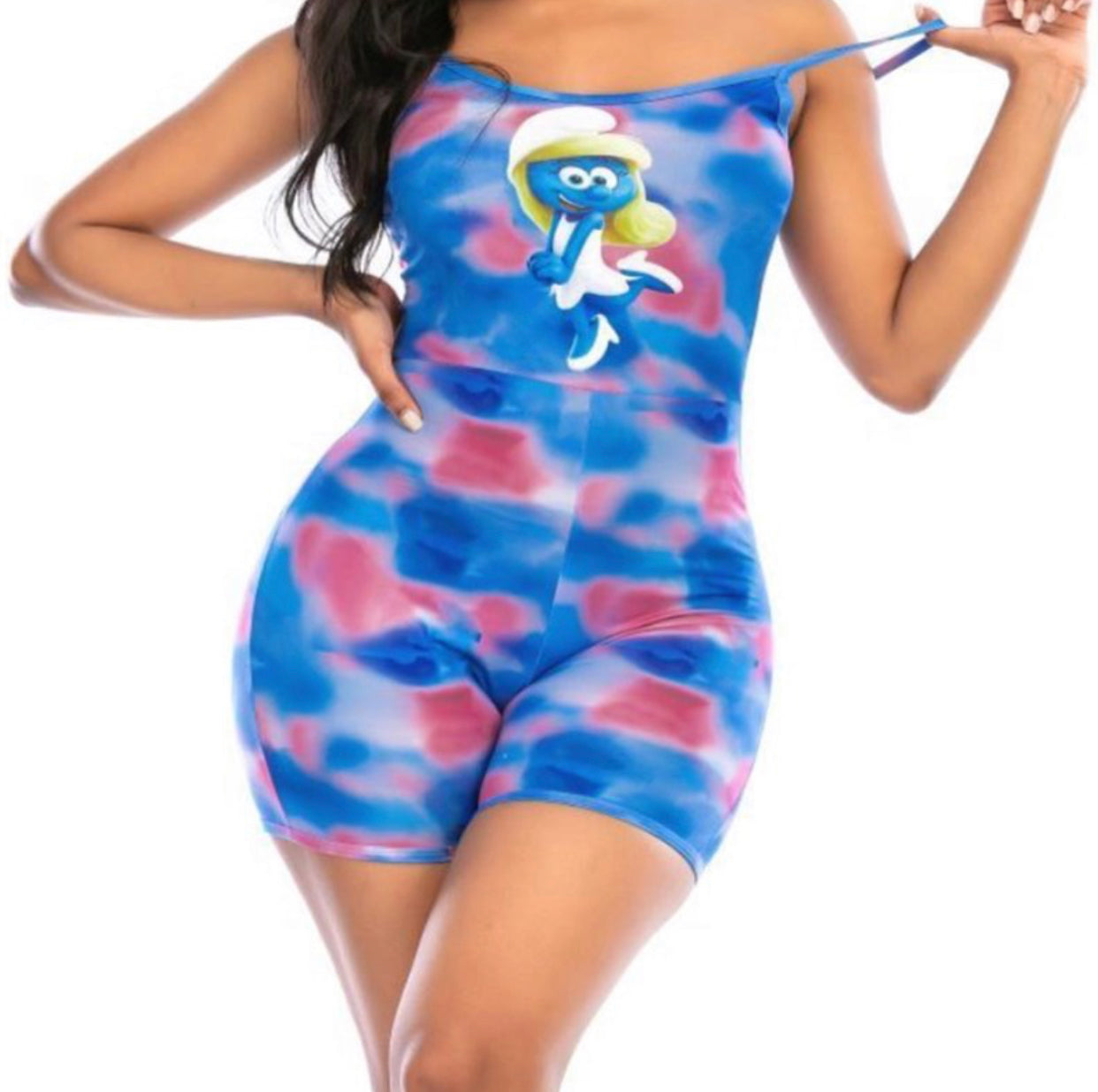 Smurfette Romper w/ Butt Flap