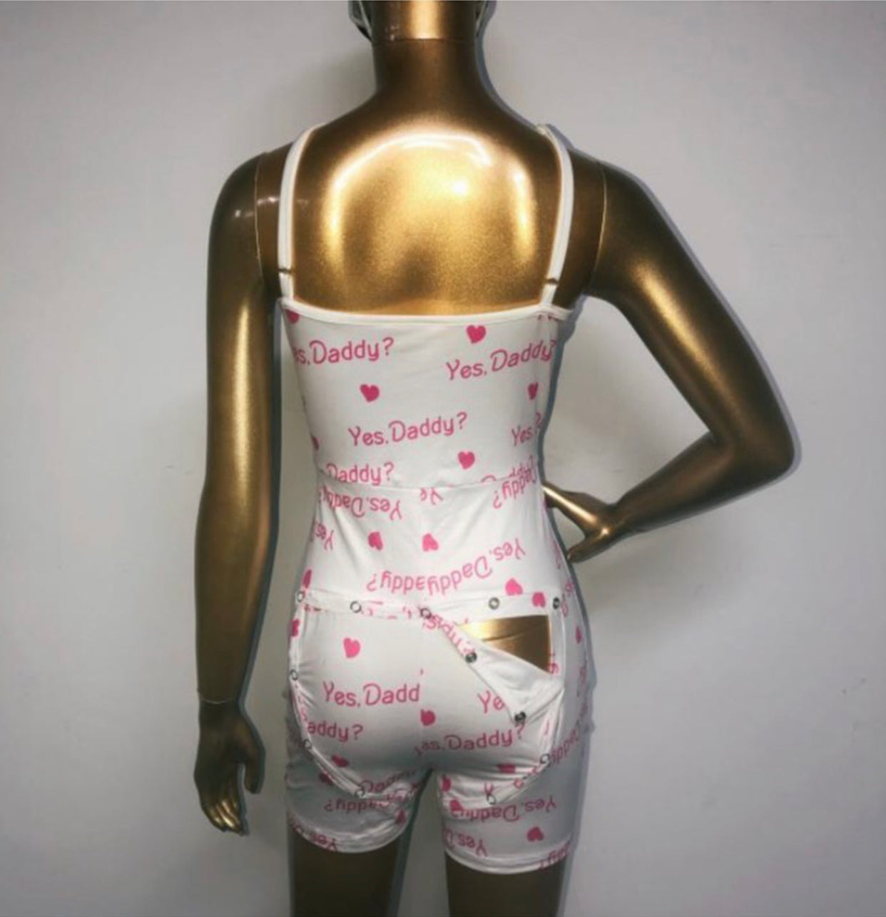 Yes Daddy Romper w/ Butt Flap