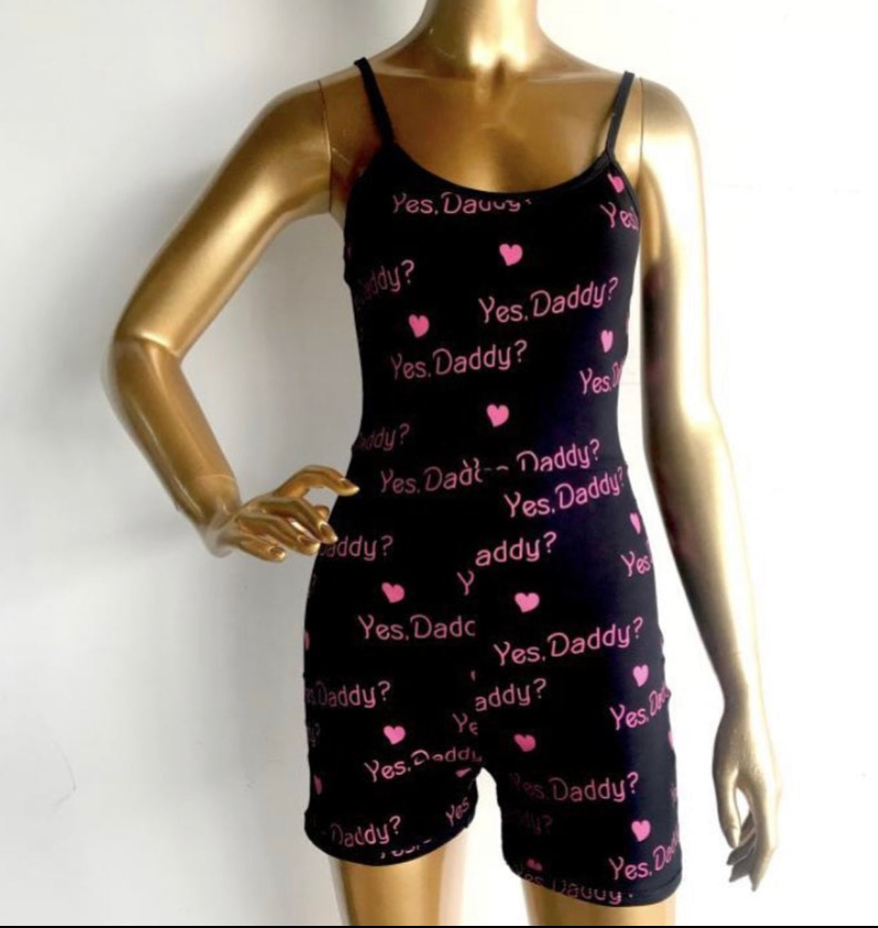 Yes Daddy Romper w/ Butt Flap