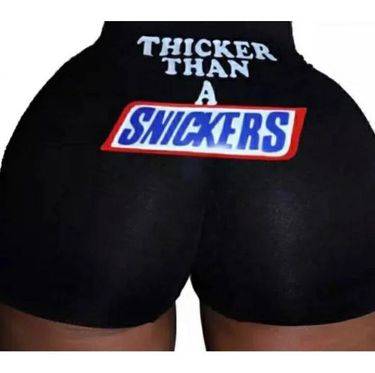 Thicker Than A Snickers Snack Shorts